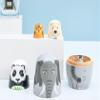Kakeah Long-Nosed Elephant Nesting Dolls Wooden Matryoshka Russian Doll Handmade Stacking Toy Set 5 Pieces for Kids view 3