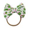 Toddler Baby Girls Printed Headband Bowknot Elastic Hair Band For Infant Infant Bows (D, One Size) view 1