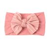 Toddler Infant Kids Boys Girls Stretch Stripe Bowknot Prints Hat Caps Hairband Headwear Baby Headbands (Pink, One Size) view 1