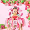Watermelon High Chair Banner - One in a Melon Watermelon Themepink Watermelonwatermelon Party Decorationssmash Cake Photo Prop Backdropgirls Firsteat Melon in Summer. view 3