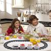 Toys: Plastic for Dining Table, Interactive Rotating Railway Playset, Electric Track for Under Christmas Tree - Perfect for Kids Boys Girls (White) view 2