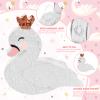 Lewtemi Swan Tea Pot Piata for Birthday Party Colorful Piata with Stick, Blindfold, Confetti for Adults Birthday Baby Shower Party Supplies view 4