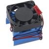 Vgoohobby 42mm Motor Cooling Fan Heatsink 4074 4274 1515 Motor Universal Heat Sink Compatible with Traxxas 1/10 E-Maxx E-Revo Summit Arrma 1/8 Kraton Talion Typhon RC Car (Blue) view 2