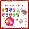 Leyndo 150 Pcs LED Light up Rings Party Favors, Glow in The Dark Rings Bumpy Jelly Rubber LED Finger Lights for Kids Birthday Valentine's Day Goodie Bags Concert Shows Party Supplies(Mixed) view 2