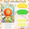 Gueevin Pin The Crown on The Lion Game Birthday Party Supplies Party Games for Kids Boys Girls for Jungle Theme Birthday Party Favors Decorations Wall Home Room Decorations view 2
