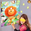 Gueevin Pin The Crown on The Lion Game Birthday Party Supplies Party Games for Kids Boys Girls for Jungle Theme Birthday Party Favors Decorations Wall Home Room Decorations view 4