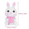 Homoyoyo Piggy Bank Novelty Coin Bank Easter Rabbit Figurines 2023 Chinese Zodiac Rabbit Decor Bunny Coin Bank Money Kids Adult Bunny Shaped Coin Jar Baby Girl Vinyl Souvenir Mini view 2