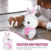 Homoyoyo Piggy Bank Novelty Coin Bank Easter Rabbit Figurines 2023 Chinese Zodiac Rabbit Decor Bunny Coin Bank Money Kids Adult Bunny Shaped Coin Jar Baby Girl Vinyl Souvenir Mini view 4