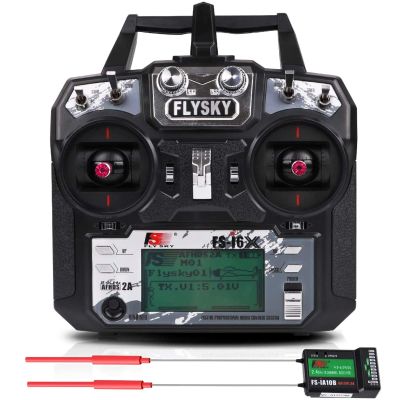 HTLNUZD Flysky FS-i6X 10CH RC Transmitter Controller 2.4GHz AFHDS 2A with iA10B Receiver, for Quadcopter Boat Racing Airplane (FS-i6x)