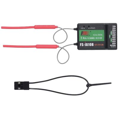HTLNUZD Flysky FS-i6X 10CH RC Transmitter Controller 2.4GHz AFHDS 2A with iA10B Receiver, for Quadcopter Boat Racing Airplane (FS-iA10B Receiver)