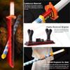 Jorumo Sword Building Set, 27in Rengoku Kyoujurou Sword with Scabbard and Stand, Cosplay Anime Toy Block for Collecting 790 Pieces, Luminous view 3