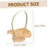 10pcs Mini Woven Baskets with Handles Small Rattan Flower Basket Candy Dollhouse Picnic Hamper for Party Favors DIY Crafts Decor view 2