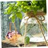 10pcs Mini Woven Baskets with Handles Small Rattan Flower Basket Candy Dollhouse Picnic Hamper for Party Favors DIY Crafts Decor view 4
