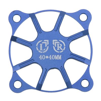 40mm RC Cooling Fan Cover,Carbon Fiber RC Motor Cooling Fan Cover,RC Motor Cooling Fan Protector Cover,Light Weight Aluminium Alloy Protective Accessory Part for RC Car Boat Motor(Blue)