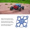 40mm RC Cooling Fan Cover,Carbon Fiber RC Motor Cooling Fan Cover,RC Motor Cooling Fan Protector Cover,Light Weight Aluminium Alloy Protective Accessory Part for RC Car Boat Motor(Blue) view 2