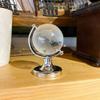 LIFKOME 2Pcs Mini Round Crystal Earth Globe, Crystal Ball Glass Sphere Display Globe 3D Crystal Sphere with Stand World Globe Model Designed Desktop Ornament (2.36X1.38X1.38inch view 3