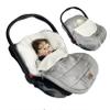 funlife Car Seat Bunting Bag Set, Cover for Spring Fall, Front Height Adjustable Waterproof Infant Carseat Bunting Bag for Winter, for Harsh Winter Use Car Seat Cover and Bunting Bag Together,Grey view 1