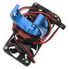 Vgoohobby 4985 1717 Brushless Motor Heat Sink Dual Cooling Fan Motor Heatsink Compatible with 1/5 Traxxas X-Maxx Arrma RC Car (Blue) view 4