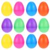 LUOZZY 12 Pcs Fillable Easter Eggs Plastic Easter Eggs Twisting Eggs Child's Egg Toy (6 * 4CM) view 1