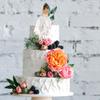 1Pc Woman Back Silk Gauze Skirt Wedding Cake Toppers Girl Happy Birthday Cake Toppers Bride to Be Cake Decorating Supplies Cupcake Topper Bachelorette Party Decorations White view 4