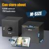 hicocool Piggy Bank for Adults Password Stainless Steel Reusable Piggy Bank, Metal Money Box with Lock, Unbreakable Money Saving Box for Cash Saving(5.9 inch, Black) view 2