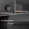 hicocool Piggy Bank for Adults Password Stainless Steel Reusable Piggy Bank, Metal Money Box with Lock, Unbreakable Money Saving Box for Cash Saving(5.9 inch, Black) view 3