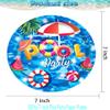 50 Pcs Pool Party Tableware Plates,Pool Party Supplies Beach Party Supplies,7"Summer Pool Party Paper Plates for Summer Beach Theme Pool Birthday Party Decorations view 2