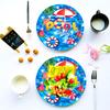 50 Pcs Pool Party Tableware Plates,Pool Party Supplies Beach Party Supplies,7"Summer Pool Party Paper Plates for Summer Beach Theme Pool Birthday Party Decorations view 3