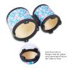 Bongo Floor Tom Drums Set for Kids: Childrens Drum Percussion Music Instrument with 2 Mallets - Preschool Montessori Floor Babies Drum (Blue 5" to 6") view 3