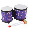 Bongo Floor Tom Drums Set for Kids: Children Drum Percussion Music Instrument with 2 Mallets for Children- Preschool Montessori Floor Babies Drum (Rainbow 5" to 6") view 1