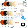 169Pcs Halloween Balloons Garland Kit for Parties - Orange Apricot Off-White Balloons Arch Kit for Baby Shower, Birthday, Halloween view 2