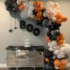 169Pcs Halloween Balloons Garland Kit for Parties - Orange Apricot Off-White Balloons Arch Kit for Baby Shower, Birthday, Halloween view 3