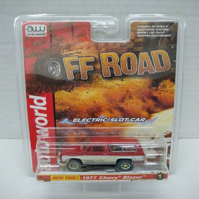 Auto World SC375-1 Off Road 1977 Blazer HO Scale Electric Slot Car - Red (SC375-1Red)