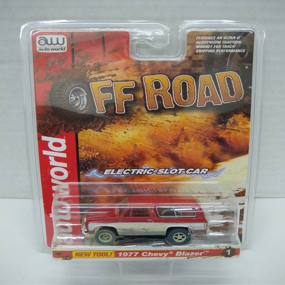 Auto World SC375-1 Off Road 1977 Blazer HO Scale Electric Slot Car - Red (SC375-1Red)