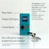 TinyCircuits | Thumby Programmable Game Console Keychain  Retro Gaming Fun Mini-Console, STEM Learning, USB Rechargeable, 5 Preloaded Games (Teal) view 2