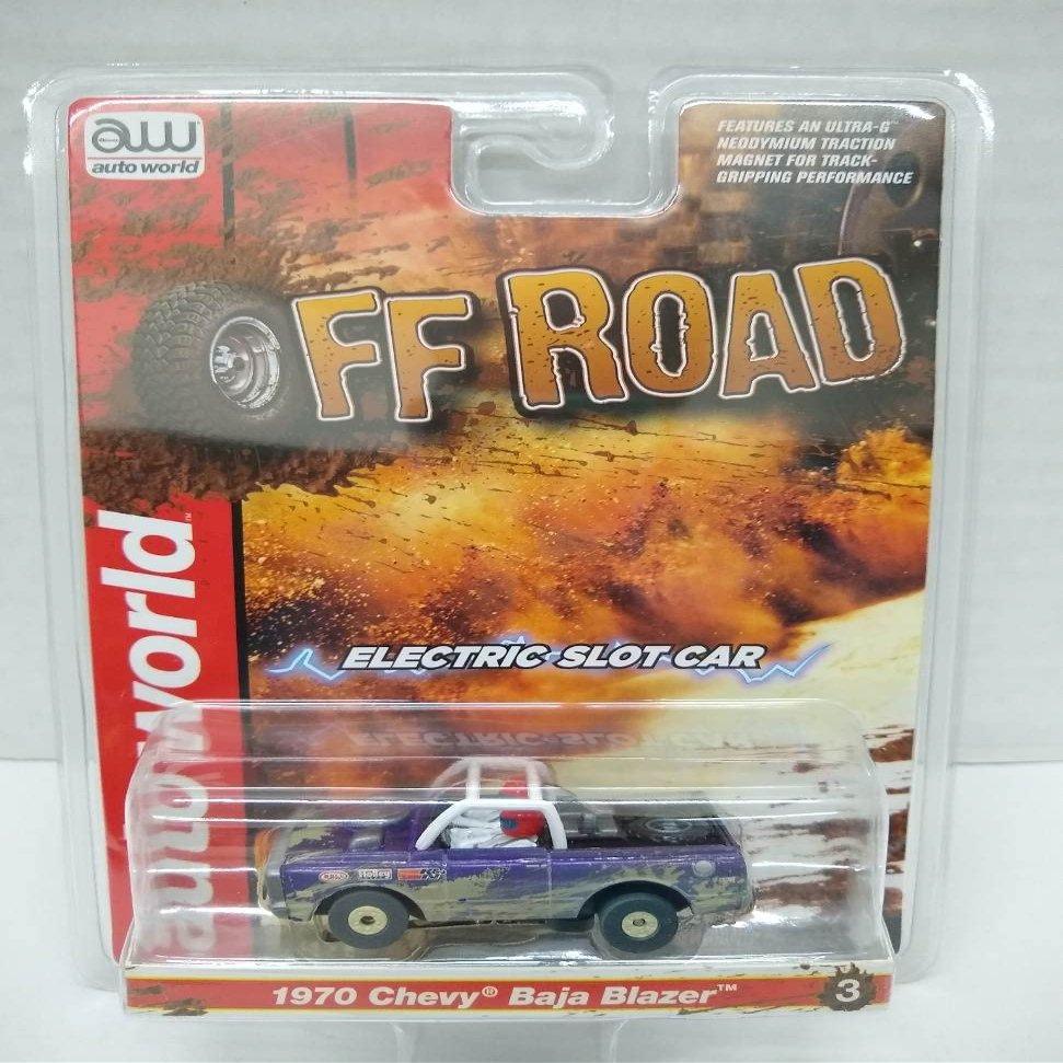 Auto World SC375-3 Off Road 1970 Baja Blazer HO Scale Electric Slot Car - Purple (SC375-3Prpl)