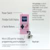 TinyCircuits | Thumby Programmable Game Console Keychain  Retro Gaming Fun Mini-Console, STEM Learning, USB Rechargeable, 5 Preloaded Games (Pink view 2