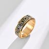SINLEO Stainless Steel Anxiety Ring Celtic Knot Spinner Ring for Men Women Fidget Rings Stress Relieving Tool Jewelry for Anxiety Gold Size 12 view 2