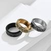 SINLEO Stainless Steel Anxiety Ring Celtic Knot Spinner Ring for Men Women Fidget Rings Stress Relieving Tool Jewelry for Anxiety Gold Size 12 view 3