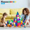 PicassoTiles 80PC Magnetic Diamond Tiles + 12PC Mirror Building Blocks Expansion Bundle: STEAM Learning & Educational Sensory Playset for Preschool and Kindergarten Kids Ages 3+, Great Gift Idea view 2