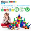 PicassoTiles 80PC Magnetic Diamond Tiles + 12PC Mirror Building Blocks Expansion Bundle: STEAM Learning & Educational Sensory Playset for Preschool and Kindergarten Kids Ages 3+, Great Gift Idea view 4