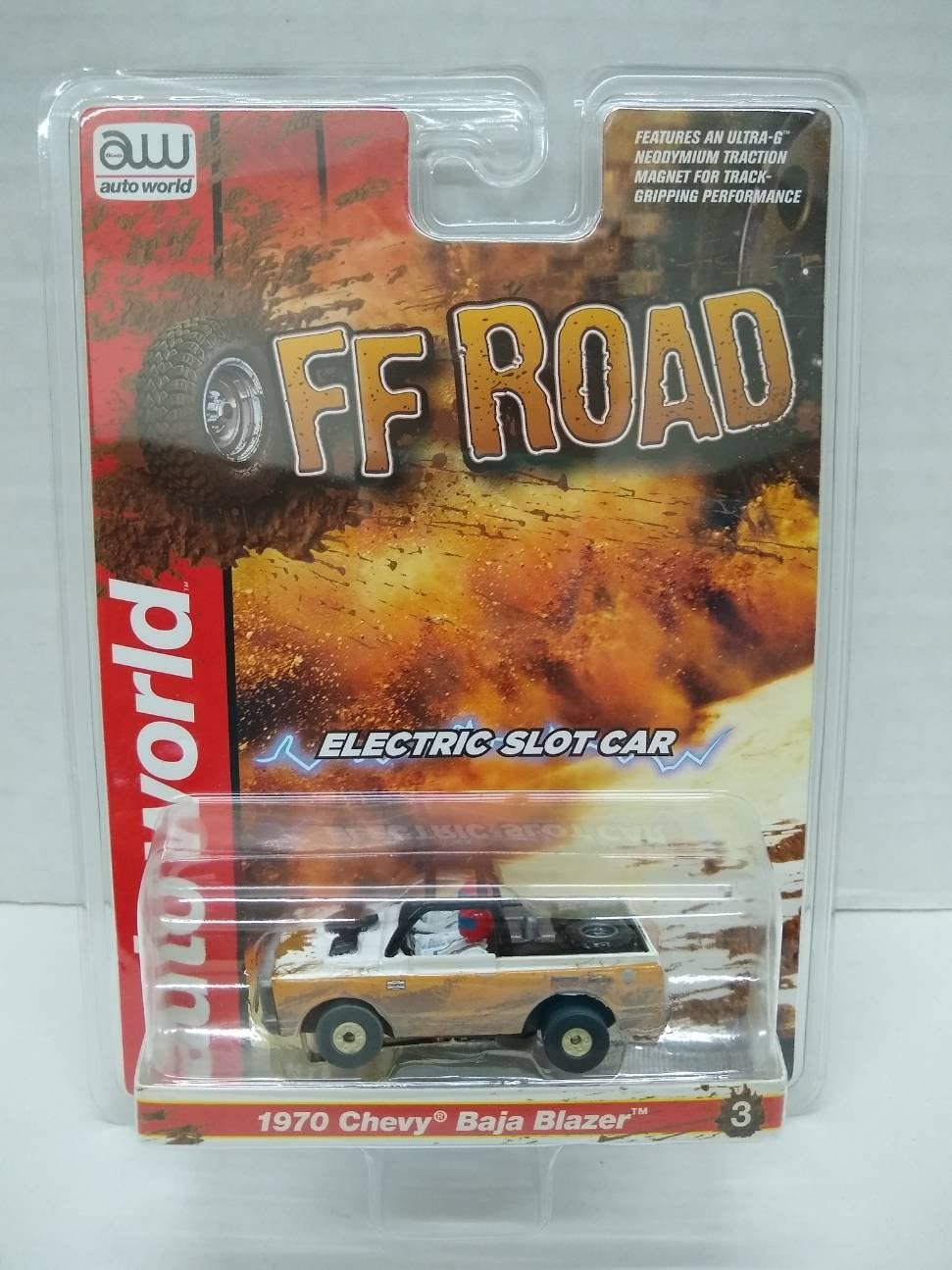 Auto World SC375-3 Off Road 1970 Baja Blazer HO Scale Electric Slot Car - Orange