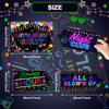 Gueevin 20 Pcs Party Supplies Decorations Home Sign Cutouts for Party Decorations Supplies(Glow in The Dark) view 2