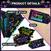 Gueevin 20 Pcs Party Supplies Decorations Home Sign Cutouts for Party Decorations Supplies(Glow in The Dark) view 3