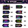 Gueevin 20 Pcs Party Supplies Decorations Home Sign Cutouts for Party Decorations Supplies(Glow in The Dark) view 4