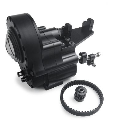 Que-T 2-Speed Aluminum Transmission Case Reverse Gearbox for 1/10 SCX10-I Wraith 90048 90027 90028RC Crawler Car