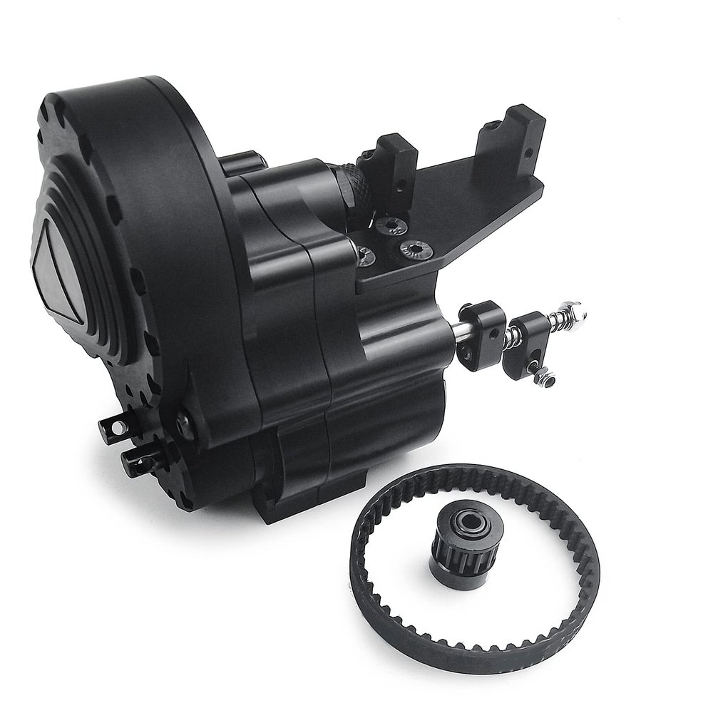 Que-T 2-Speed Aluminum Transmission Case Reverse Gearbox for 1/10 SCX10-I Wraith 90048 90027 90028RC Crawler Car
