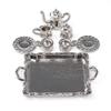 Odoria 1/12 Miniature Tea Set 8Pcs Dollhouse Decoration Accessories, Silver view 2