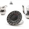 Odoria 1/12 Miniature Tea Set 8Pcs Dollhouse Decoration Accessories, Silver view 3