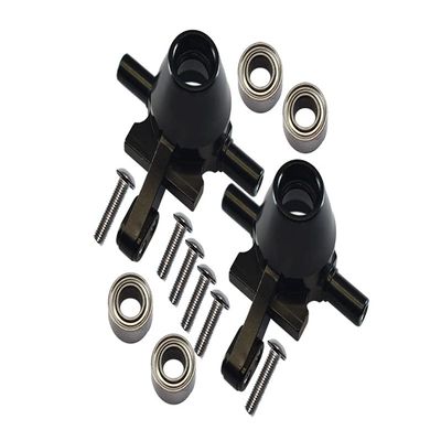 GPM 1Pcs Set Upgrades Alloy Front Knuckle Arm with Bearing for Tamiya-TT02 rc Cars (Black)